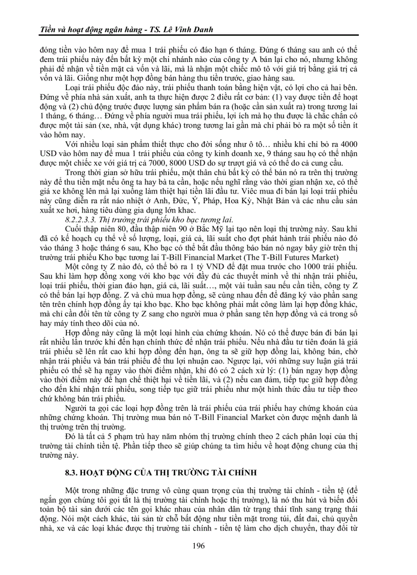 image for page Hoạt động của thị trường tài chính chứng khoán