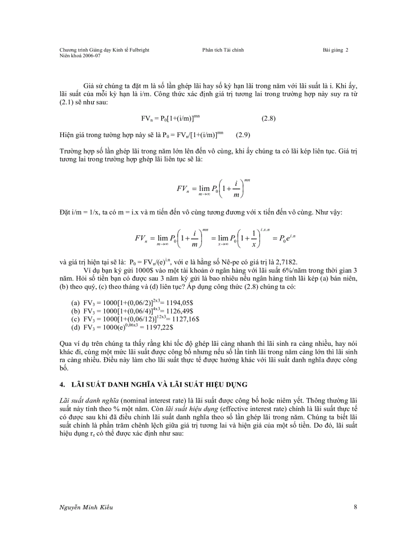 image for page Thời giá tiền tệ và mô hình chiết khấu dòng tiền