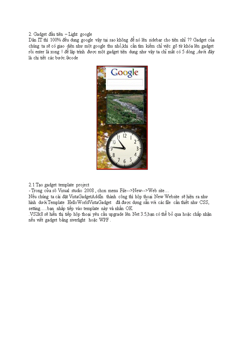 image for page Kỹ thuật lập trình Gadget Tiếng Việt