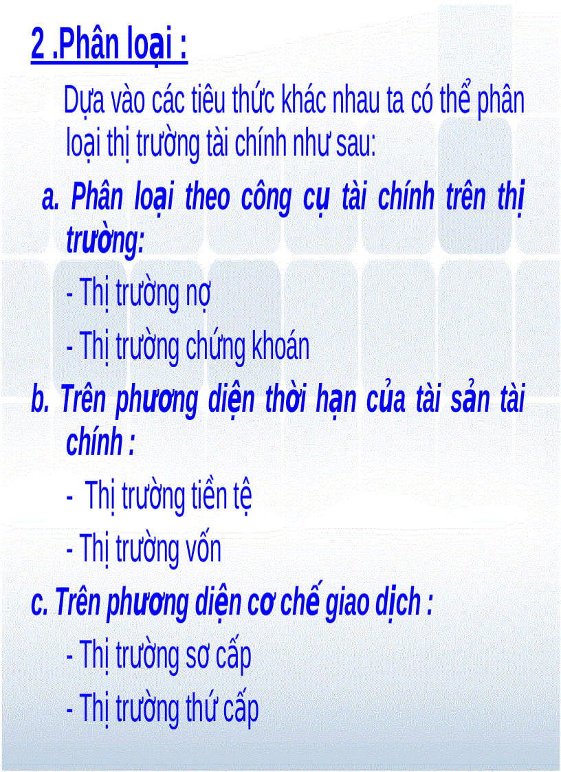 Thị trường tài chính 4