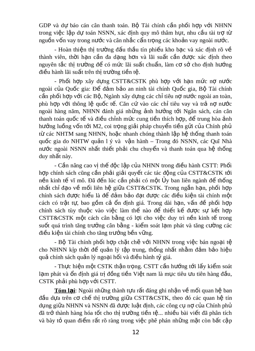image for page Tăng cường hiệu quả phối hợp giữa chính sách tiền tệ và chính sách tài khoá ở Việt Nam 1