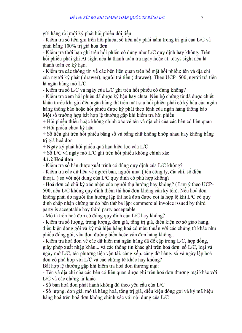 image for page Rủi ro khi thanh toán quốc tế bằng l c