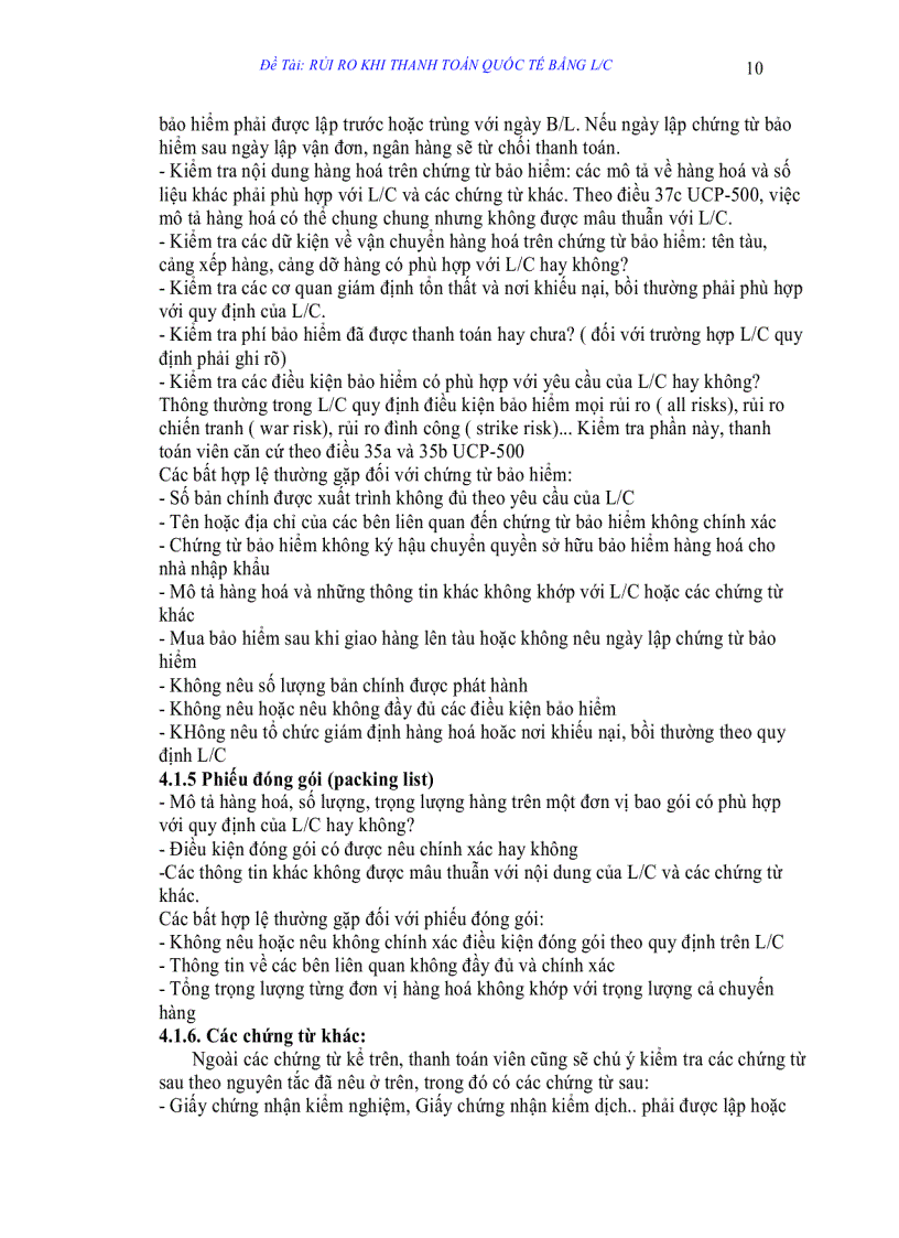 image for page Rủi ro khi thanh toán quốc tế bằng l c