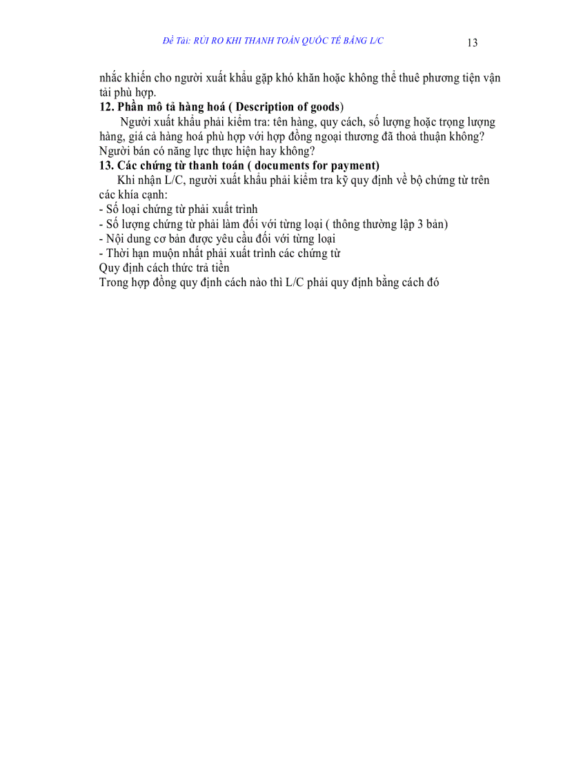 image for page Rủi ro khi thanh toán quốc tế bằng l c