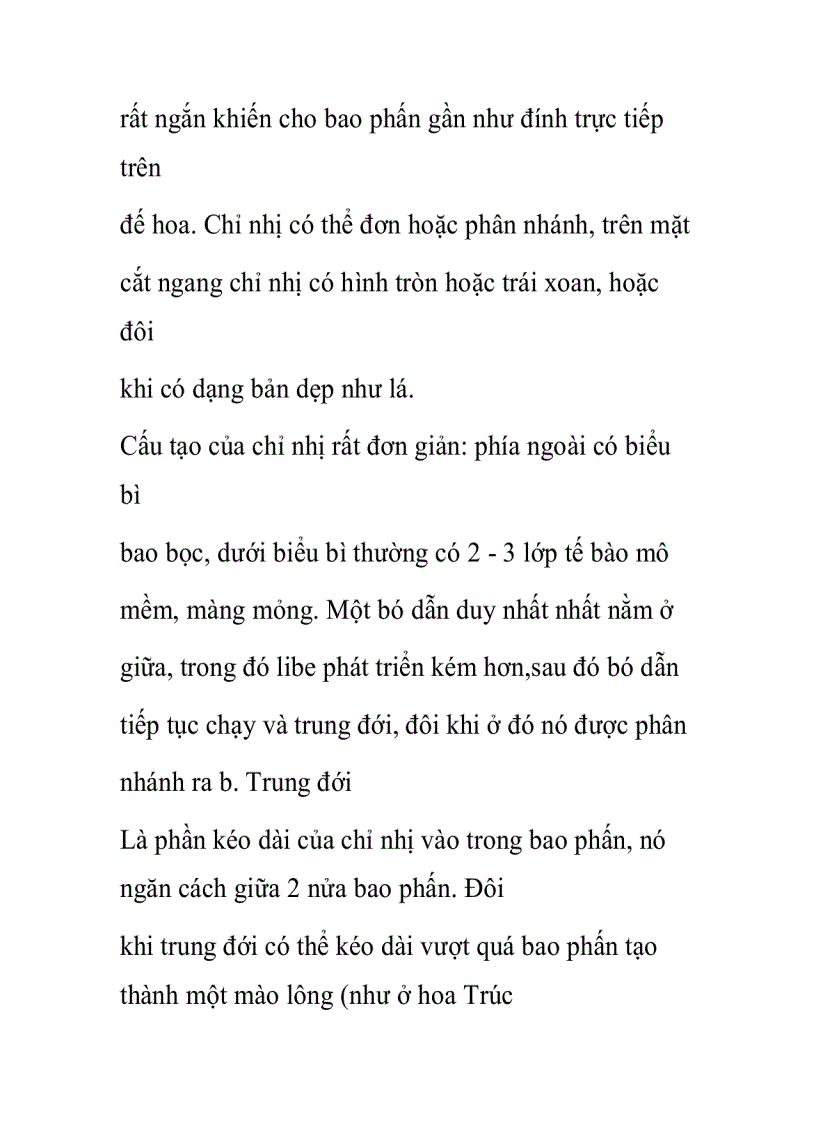 image for page Cấu tạo các thành phần của hoa