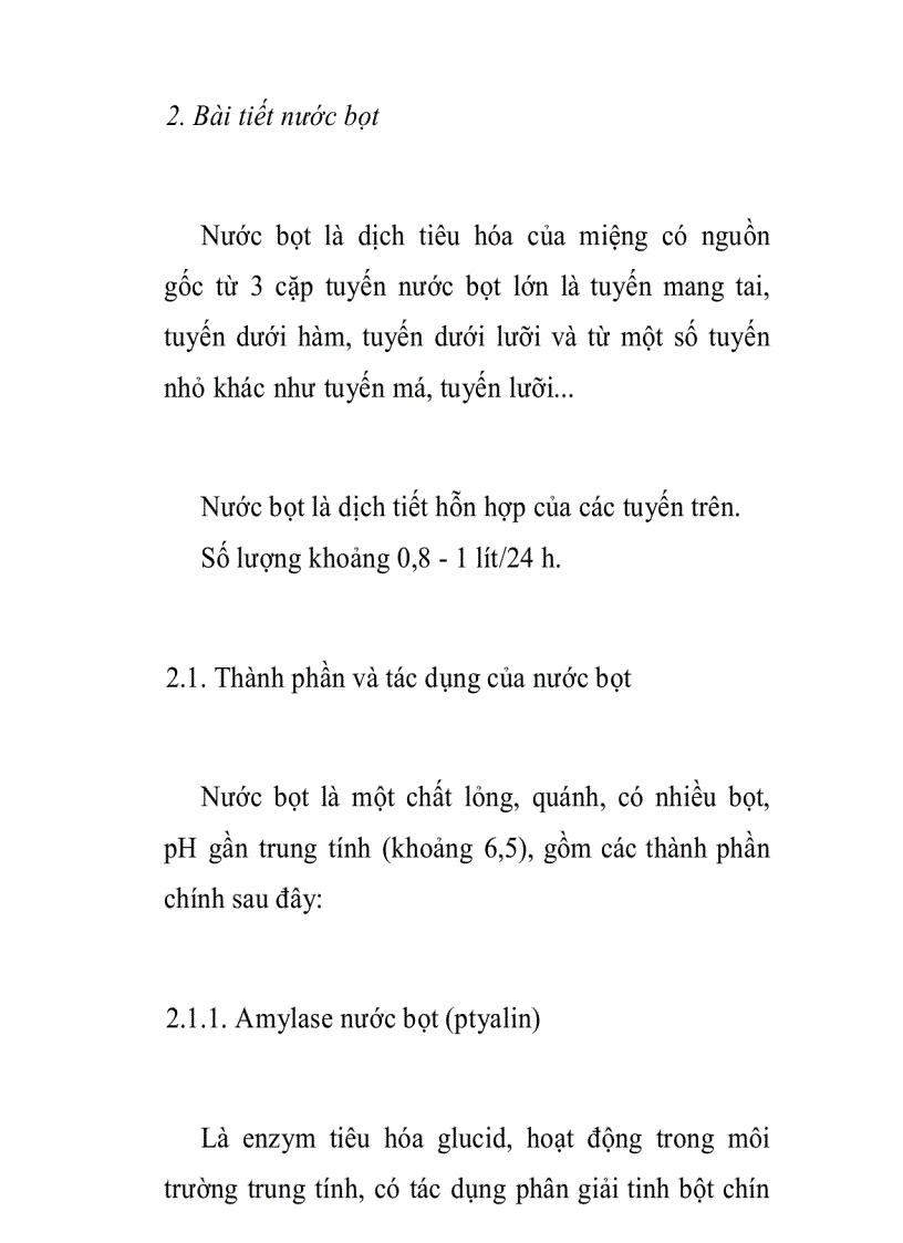 image for page Tiêu hóa ở miệng và thực quản