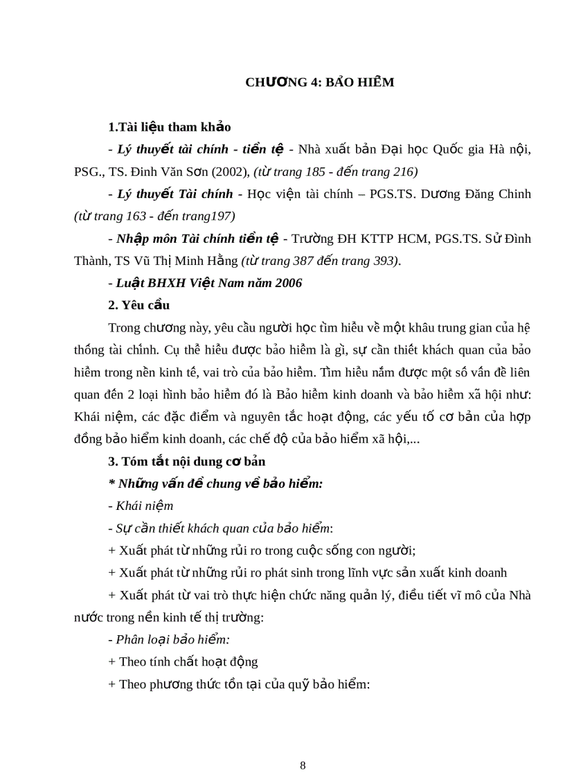 image for page Đề cương học phần nhập môn tài chính tiền tệ