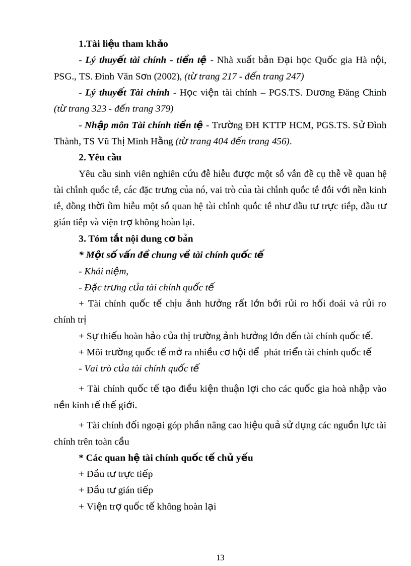 image for page Đề cương học phần nhập môn tài chính tiền tệ