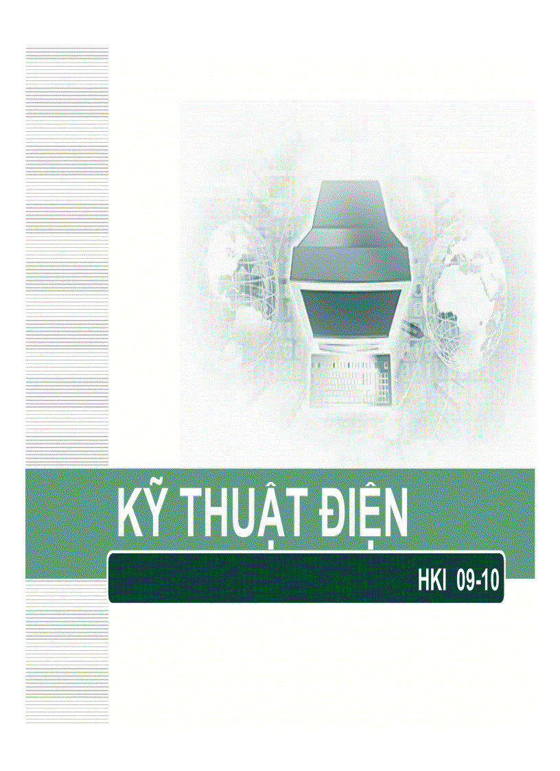image for page Kỹ thuật điện Khái niệm chung về môn học