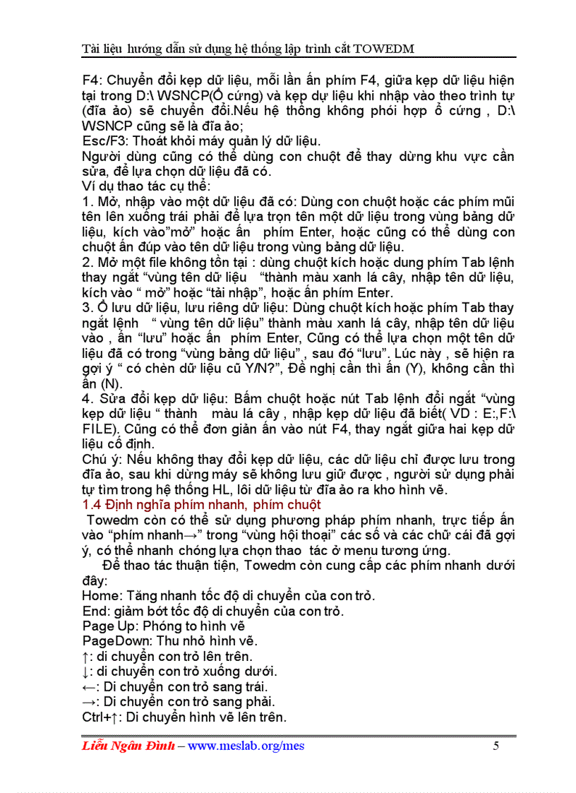 image for page Máy cắt dây HƯỚNG DẪN SỬ DỤNG HỆ THỐNG LẬP TRÌNH CẮT TOWEDM