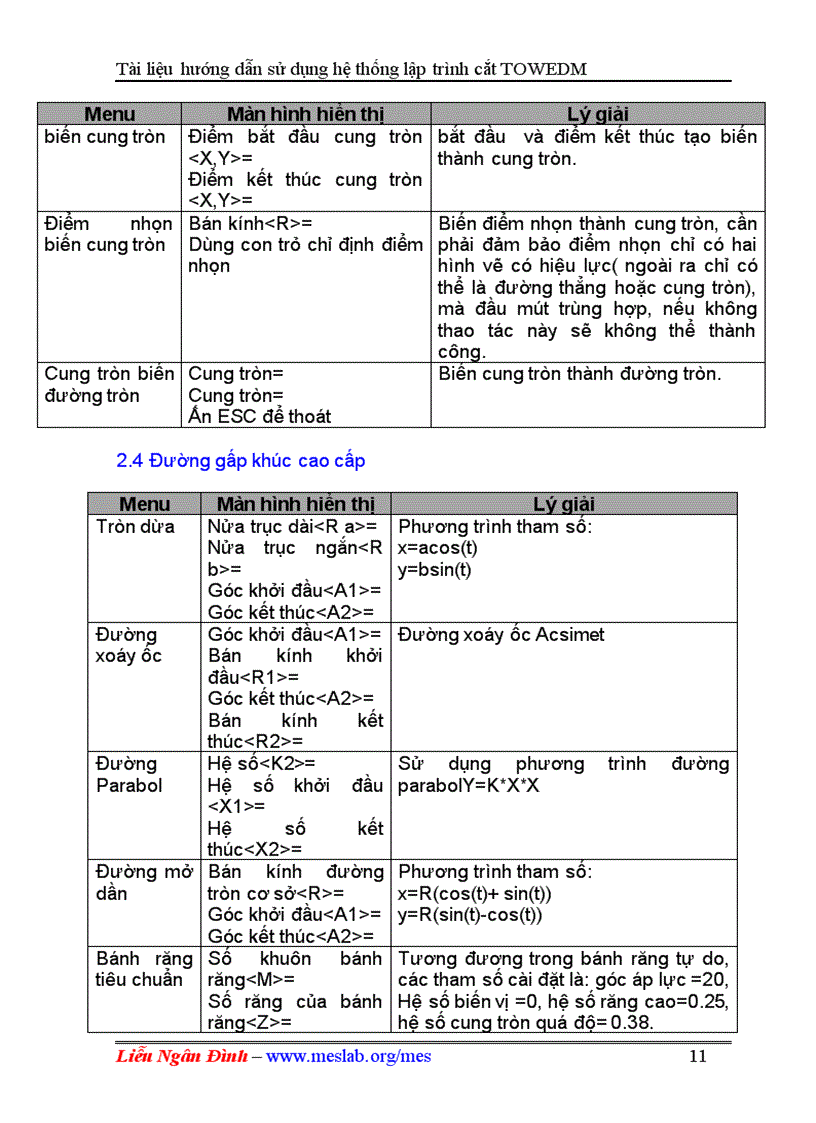 image for page Máy cắt dây HƯỚNG DẪN SỬ DỤNG HỆ THỐNG LẬP TRÌNH CẮT TOWEDM