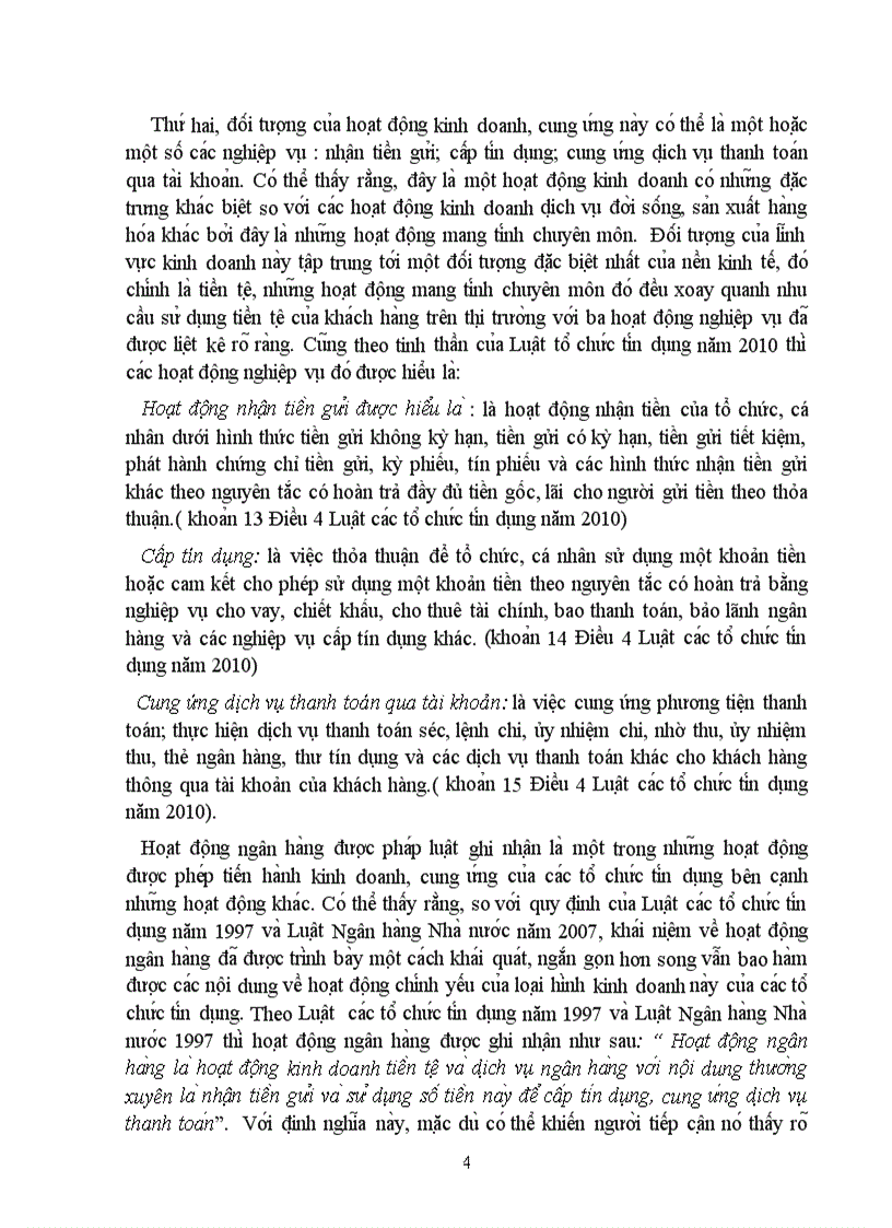 image for page Tìm hiểu khái niệm hoạt động ngân hàng theo Luật tổ chức tín dụng và khái niệm dịch vụ tài chính theo quan điểm của WTO