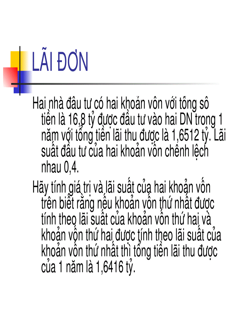 image for page Bài tập Toán tài chính 1
