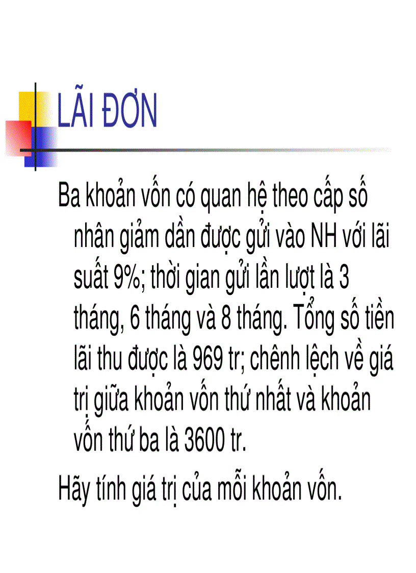 image for page Bài tập Toán tài chính 1