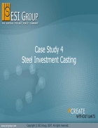 ProCast Case Study 4 Steel Investment Casting