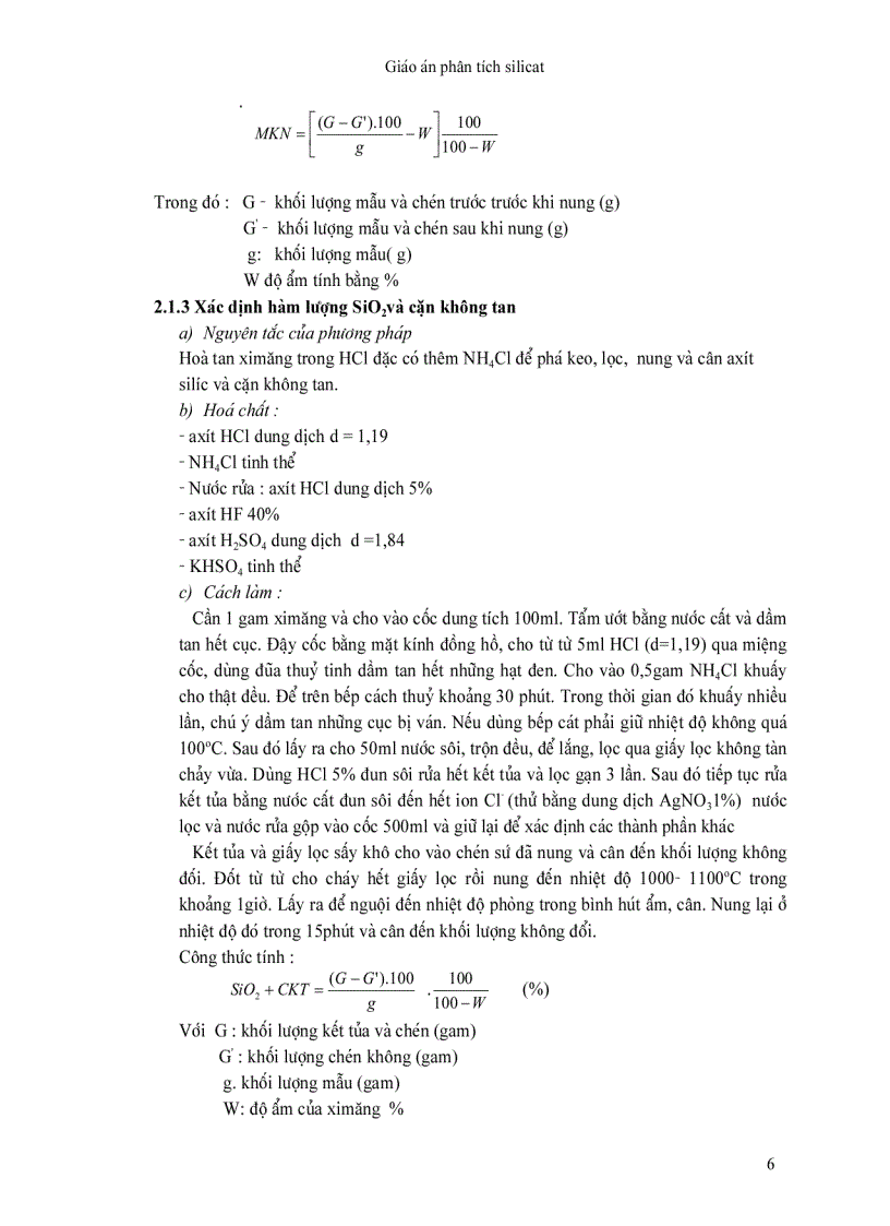 image for page Giáo trình Phân Tích Silicat Tiếng Việt