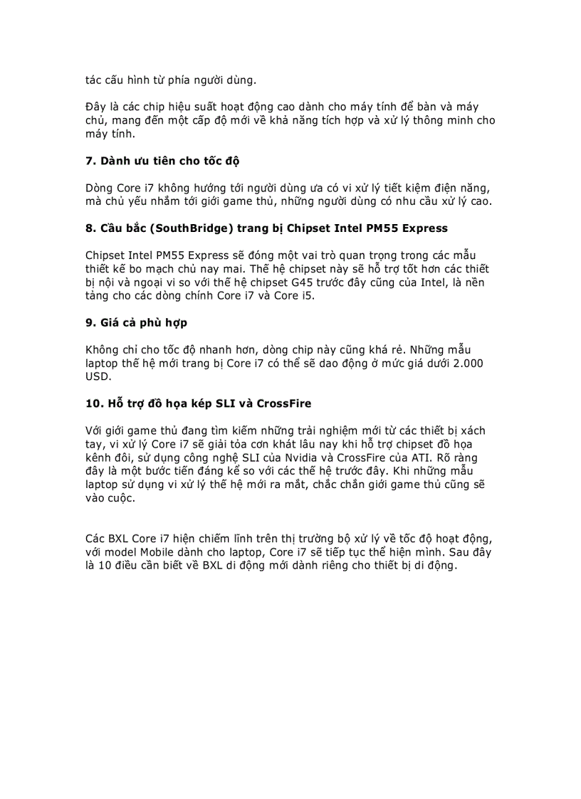 image for page 10 điều cần biết về công nghệ core i7