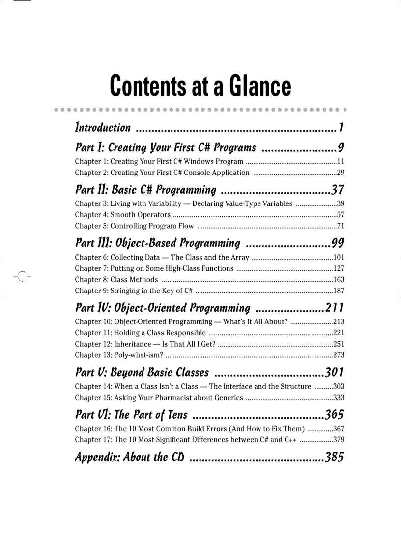 image for page C Sharp 2005 For Dummies