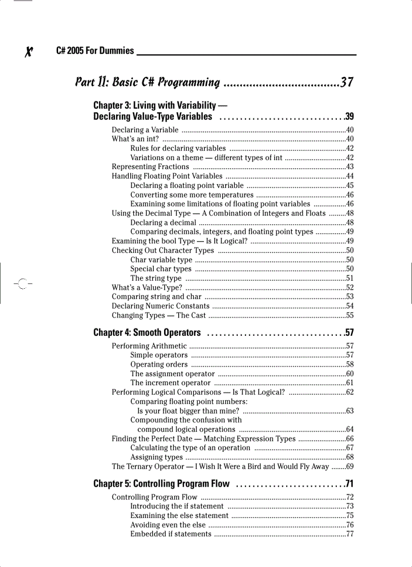 image for page C Sharp 2005 For Dummies