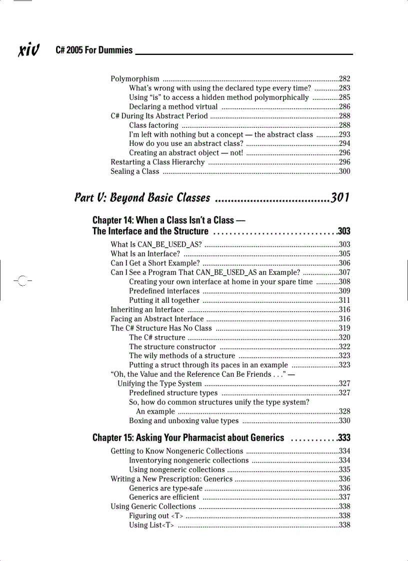 image for page C Sharp 2005 For Dummies
