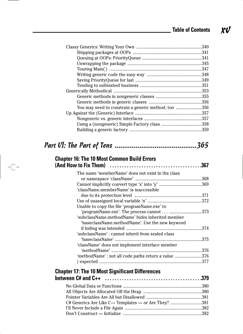 image for page C Sharp 2005 For Dummies
