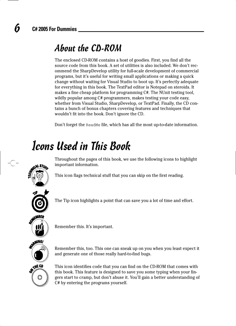 image for page C Sharp 2005 For Dummies