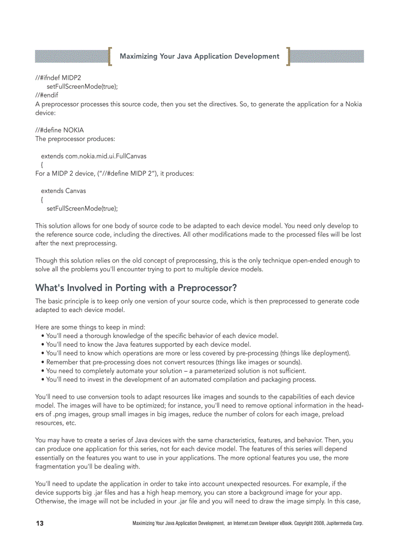 image for page Maximizing Your Java Application Development