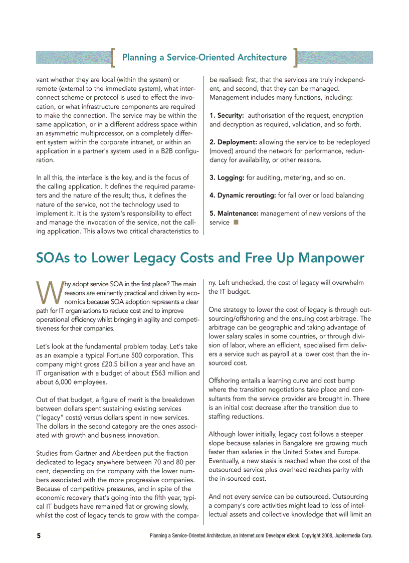 image for page Planning a Service Oriented Architecture