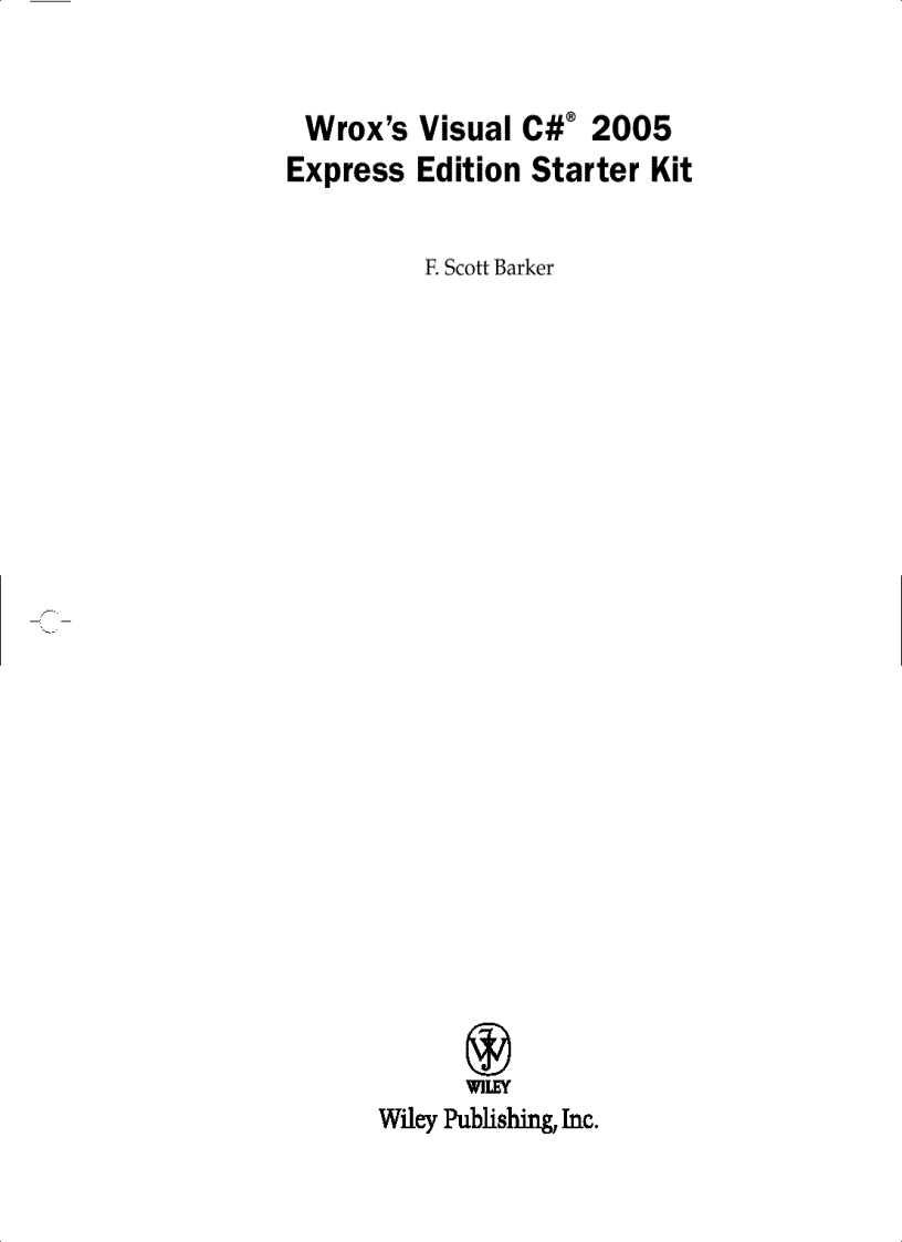 image for page Visual C Sharp 2005 Express Edition Starter Kit