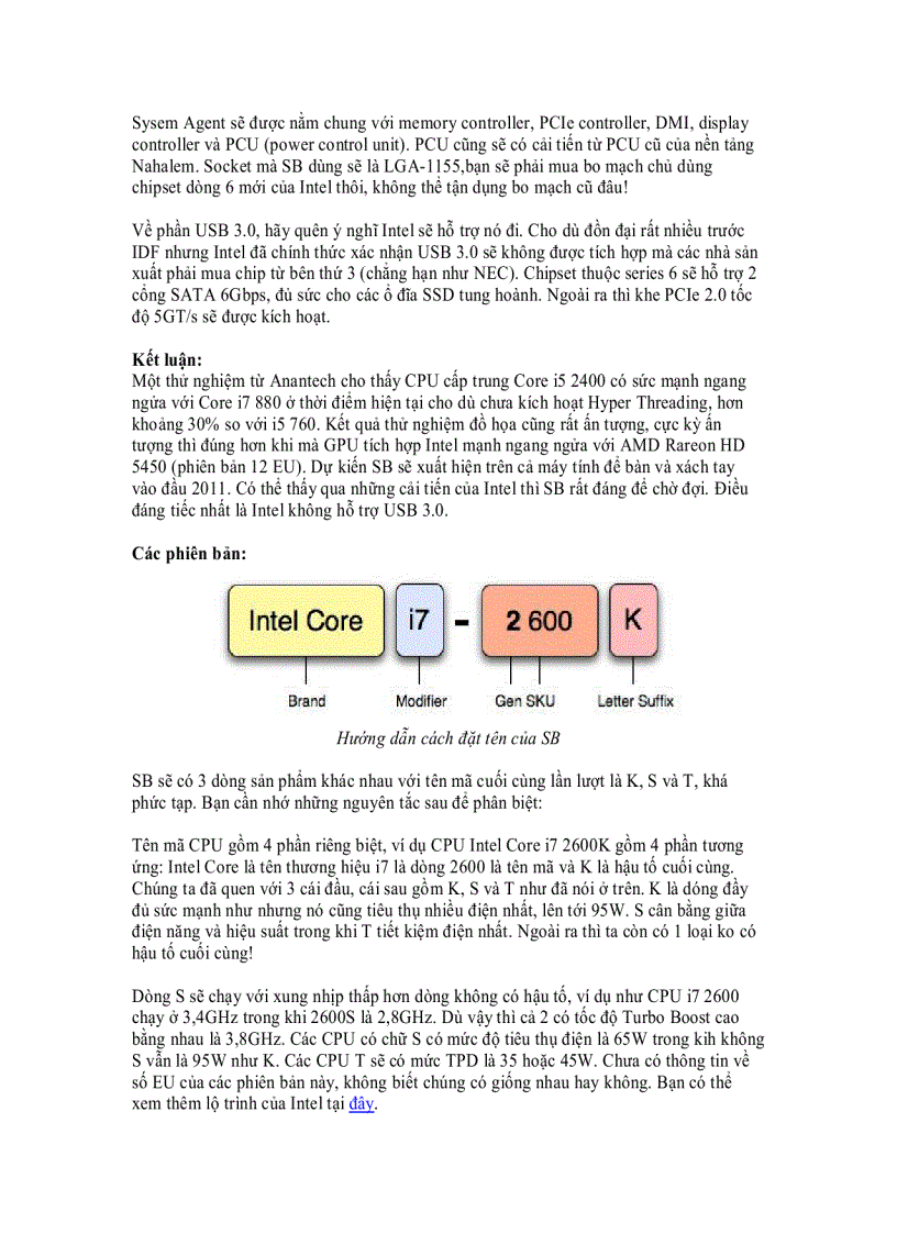 image for page Những điều bạn nên biết về nền tảng Intel Sandy Bridge