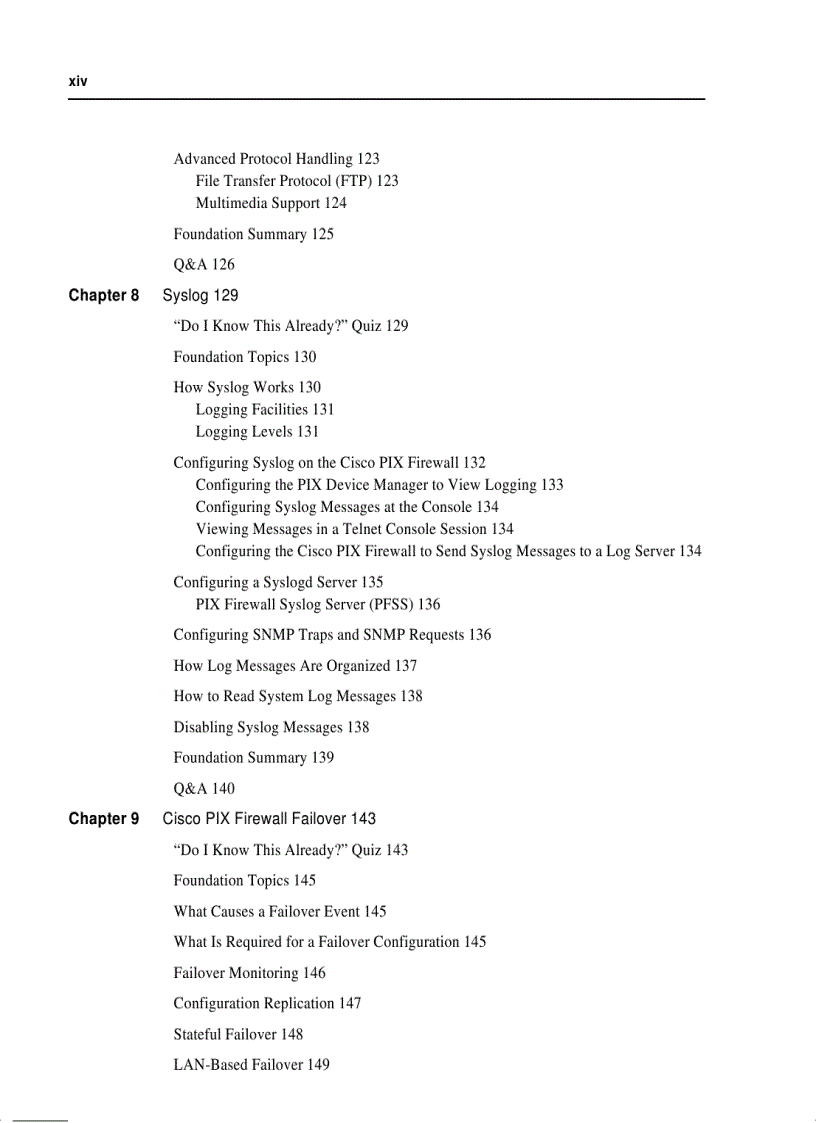 image for page CCSP Self Study CCSP Cisco Secure PIX Firewall Advanced Exam Certification Guide