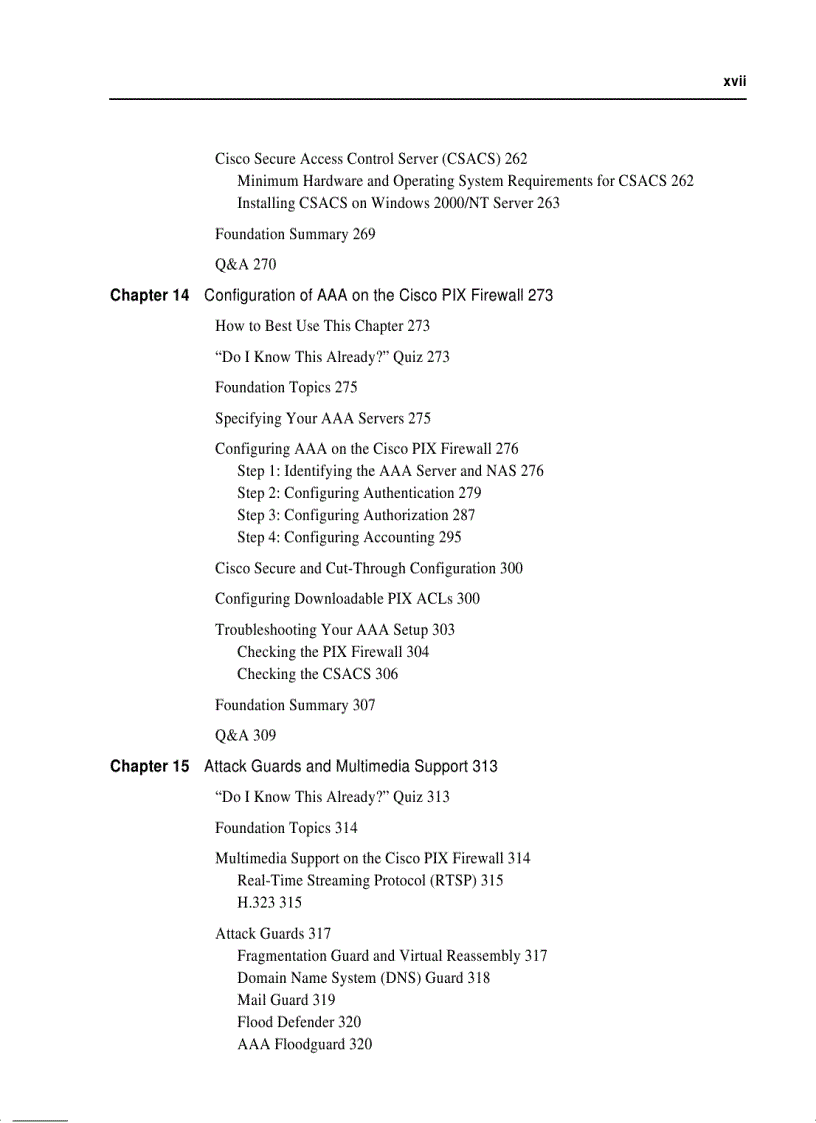 image for page CCSP Self Study CCSP Cisco Secure PIX Firewall Advanced Exam Certification Guide