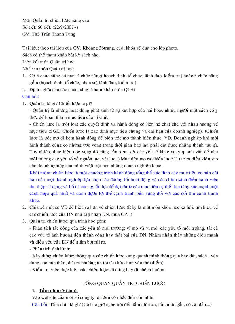 image for page Quản trị chiến lược nâng cao