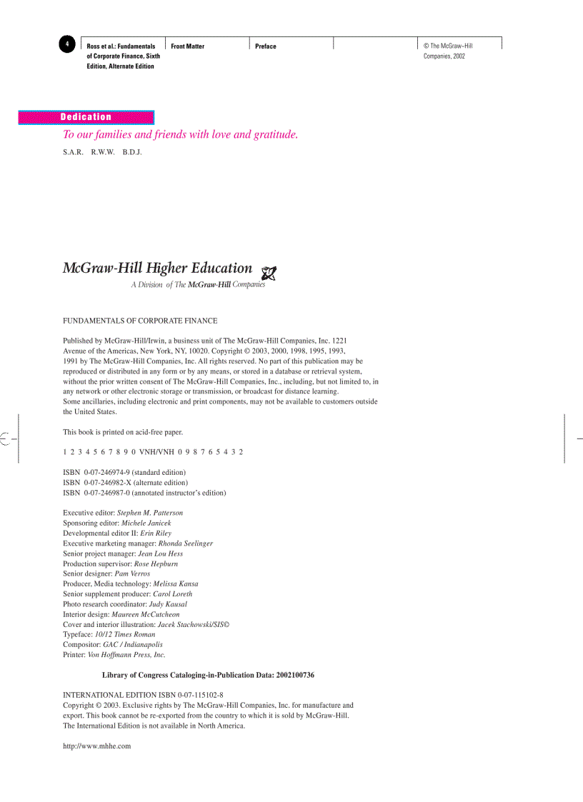 image for page Fundamentals of Corporate Finance