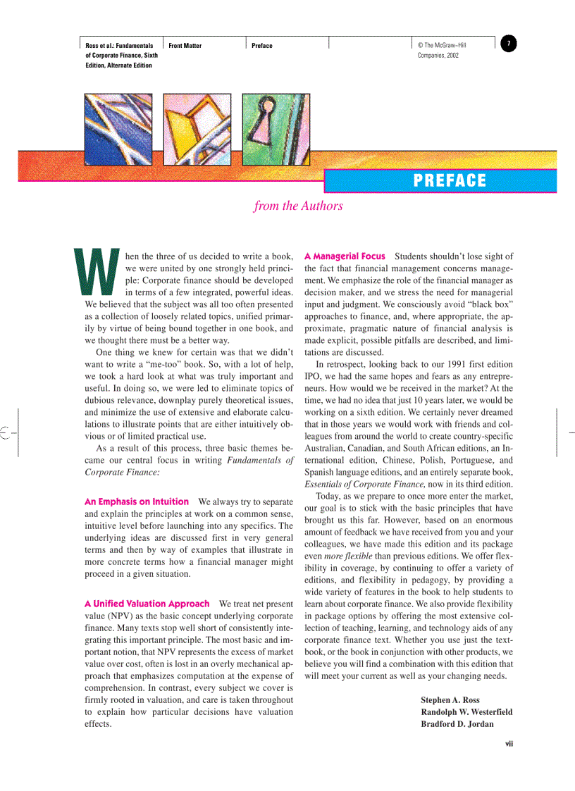 image for page Fundamentals of Corporate Finance