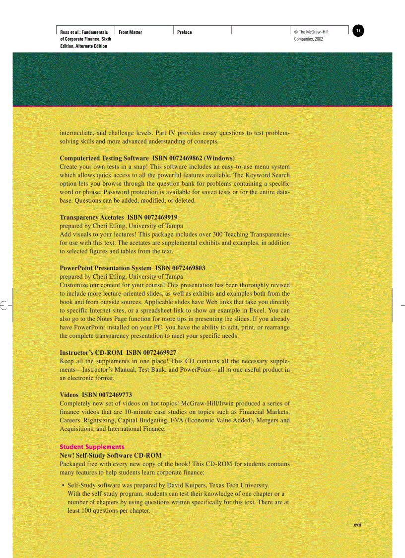 image for page Fundamentals of Corporate Finance