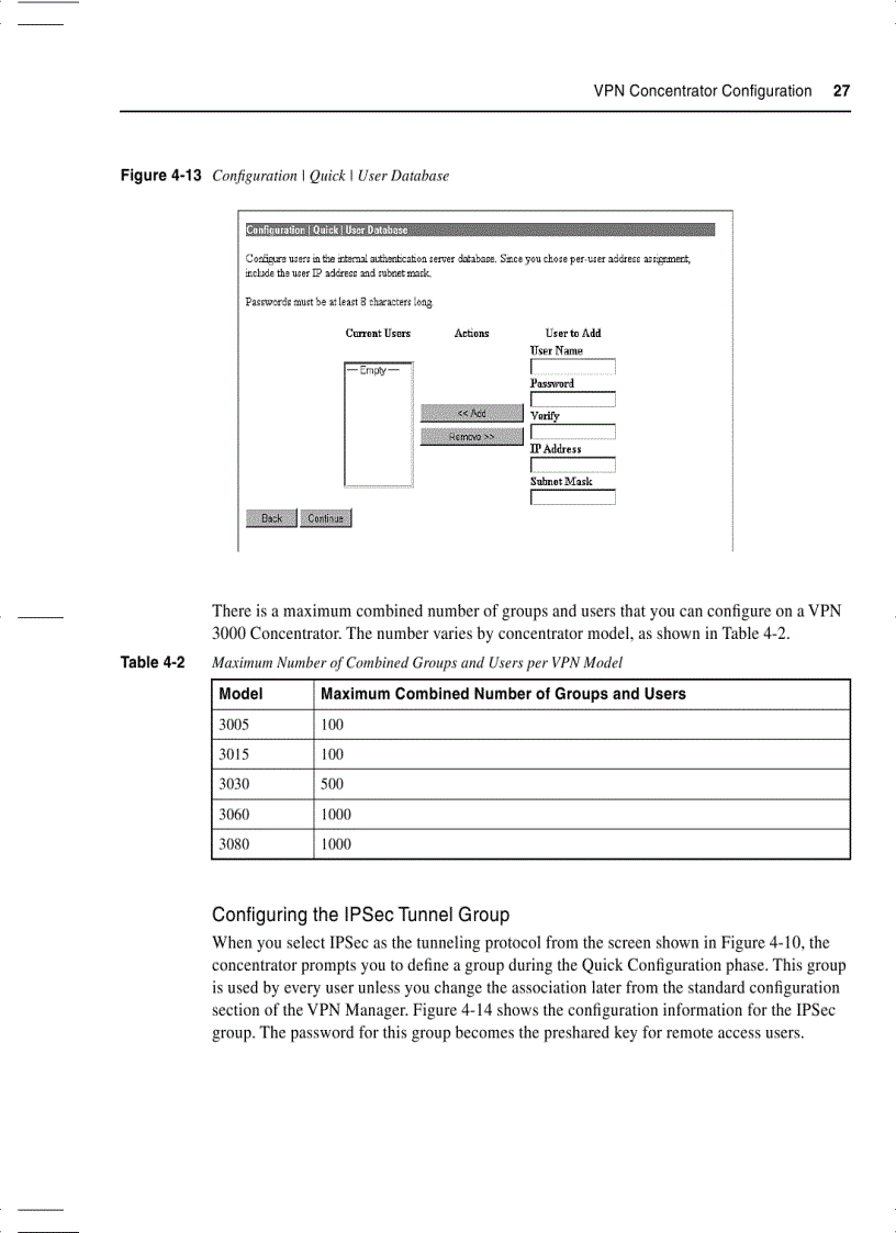 image for page Configuring Cisco VPN 3000 for Remote Access Using Preshared Keys