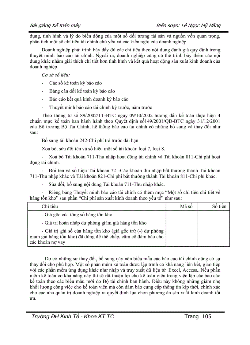 image for page Thiết lập hệ thống bảng biểu kế toán