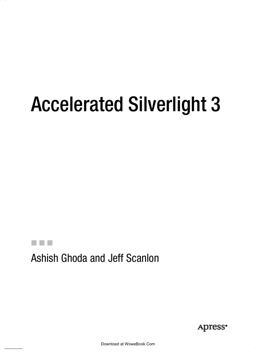 image for page Accelerated Silverlight 3