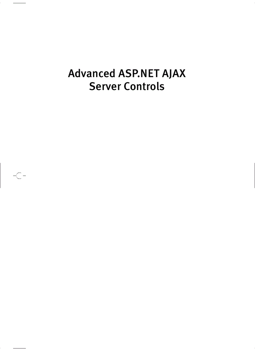 Advanced ASP NET AJAX Server Controls For NET Framework 3 5