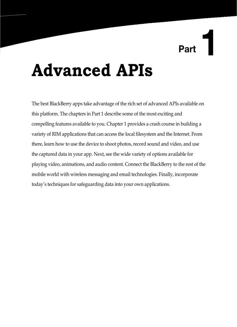image for page Advanced BlackBerry Development