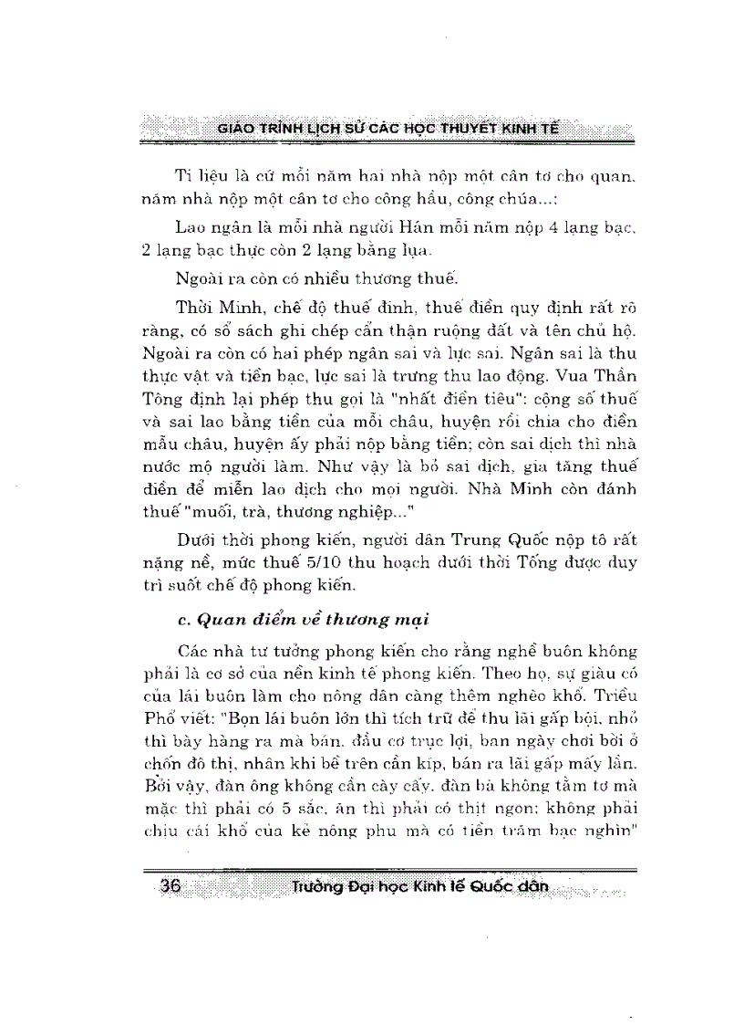 image for page Giáo trình lịch sử các học thuyết kinh tế