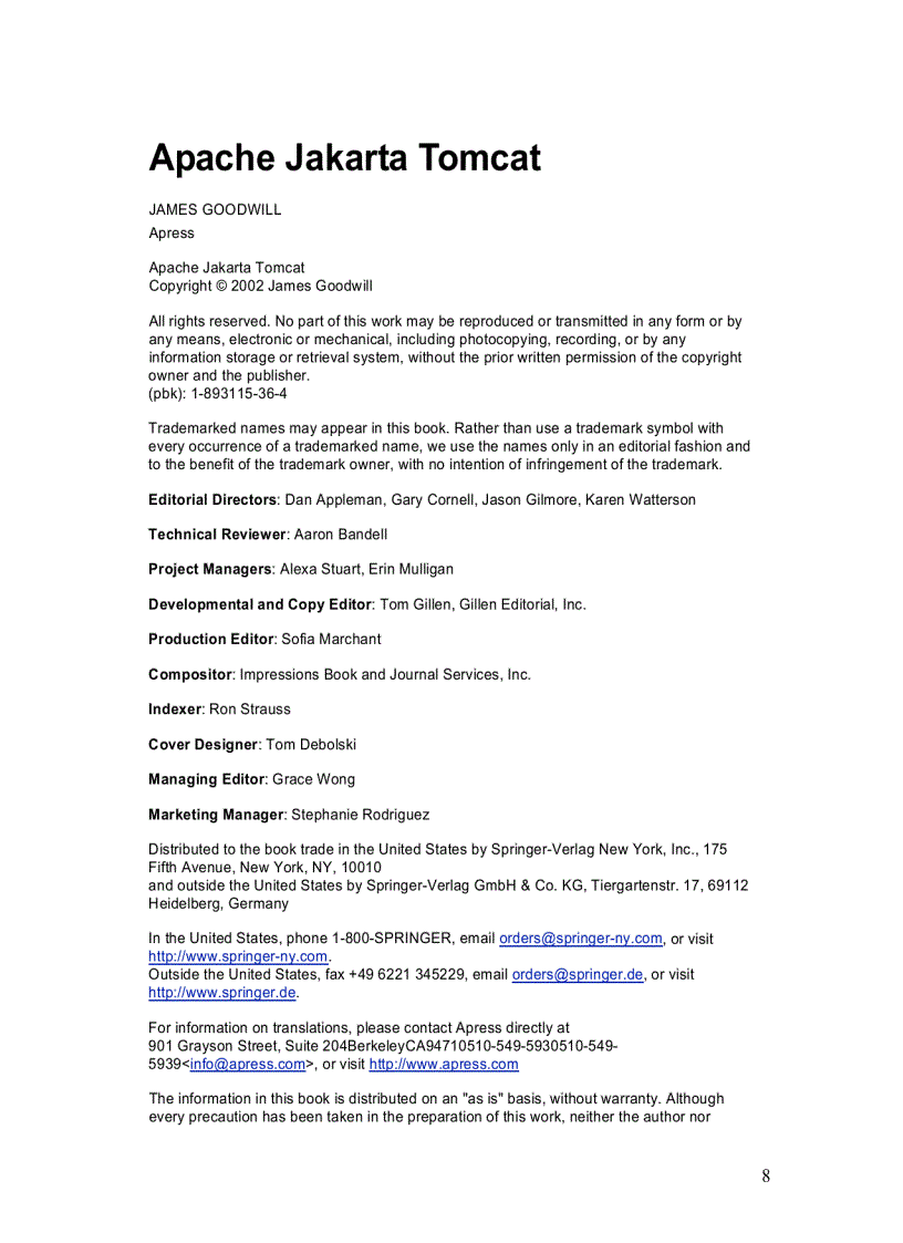 image for page Apache Jakarta Tomcat