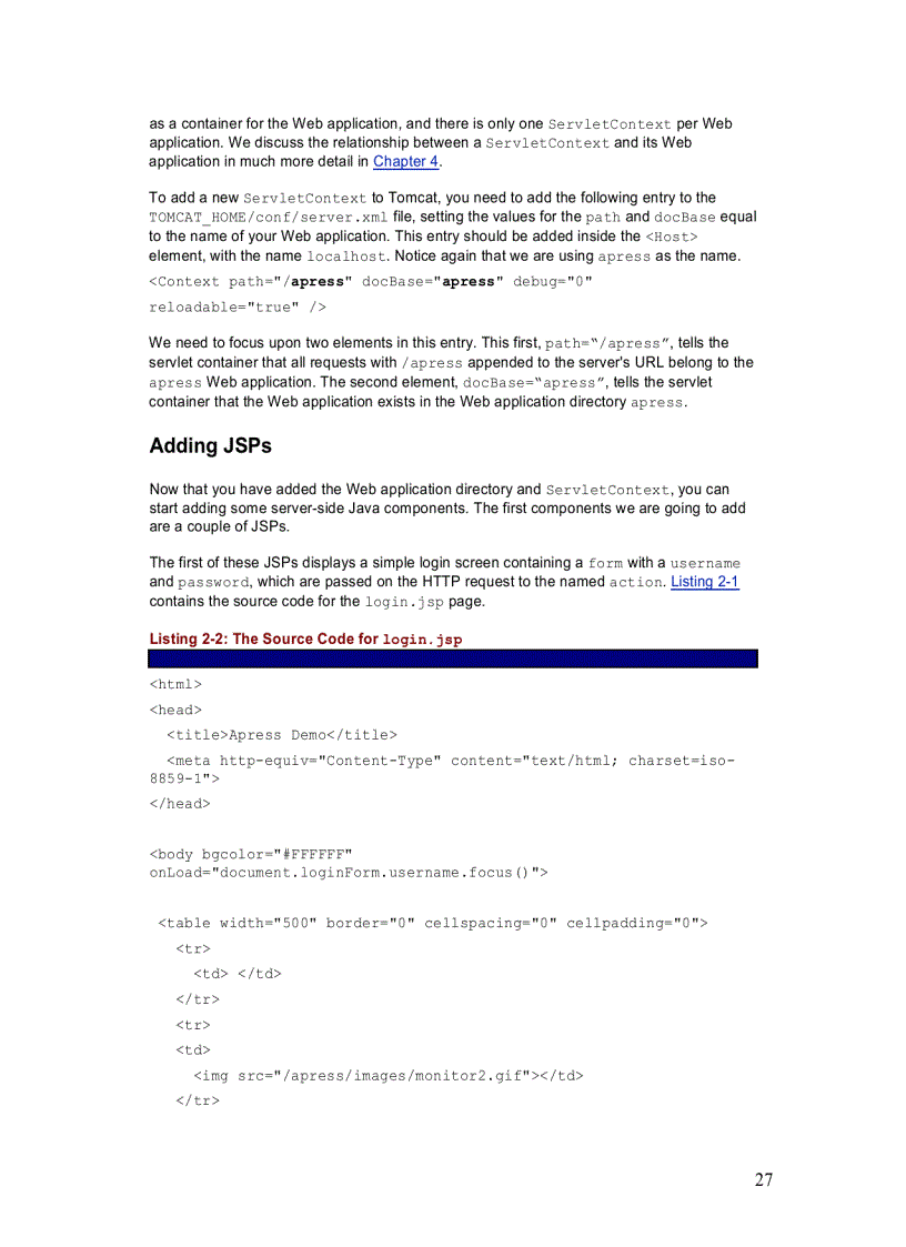 image for page Apache Jakarta Tomcat