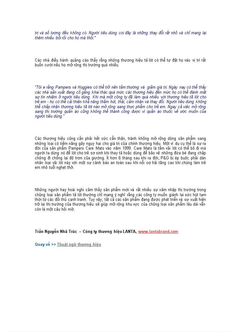 image for page Brand Extension mở rộng thương hiệu