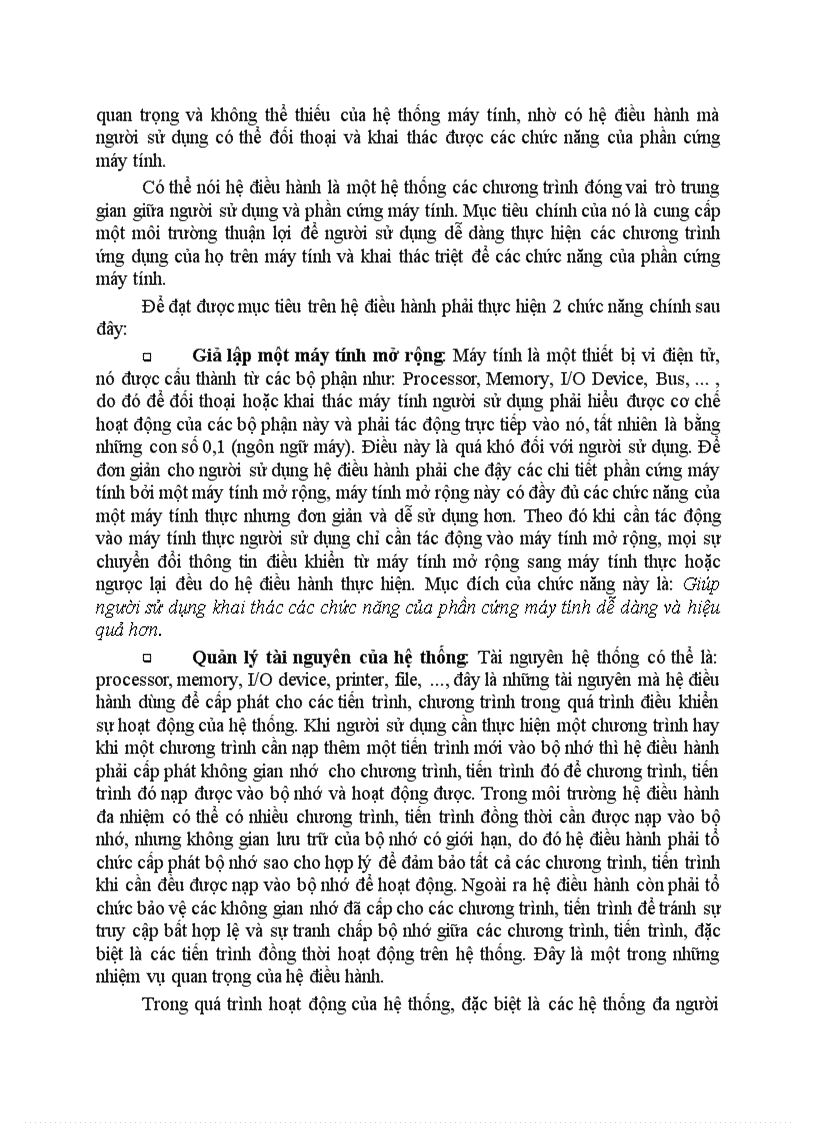 image for page Giáo trình lý thuyết hệ điều hành