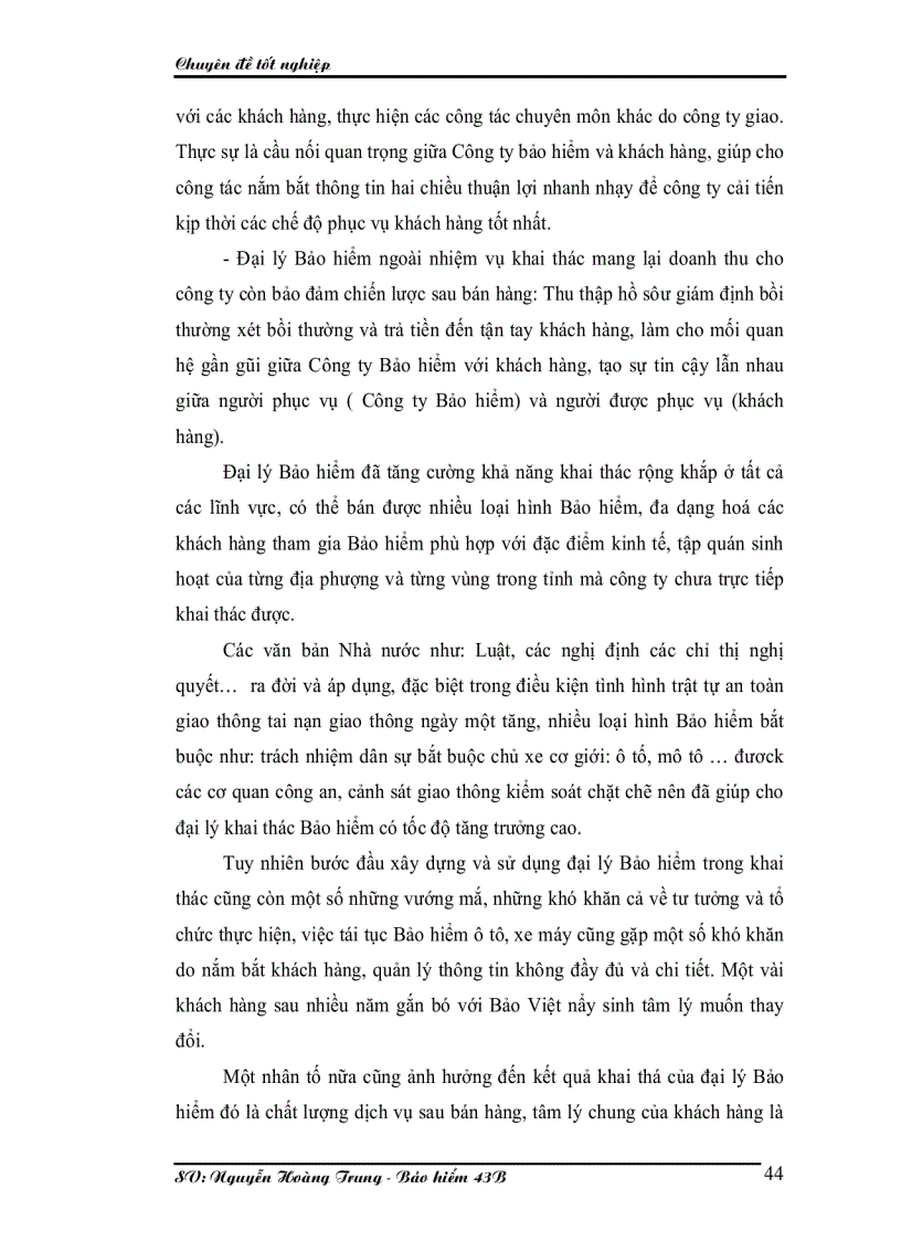 image for page Một số kiến nghị và giải pháp nhằm nâng cao hiệu quả khai thác của đại lý bảo hiểm Phú Thọ 5 phần 1