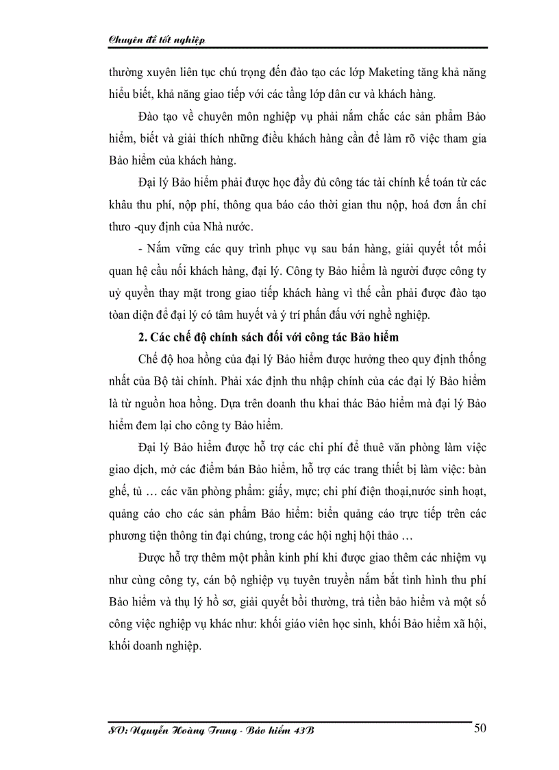 image for page Một số kiến nghị và giải pháp nhằm nâng cao hiệu quả khai thác của đại lý bảo hiểm Phú Thọ 5 phần 1