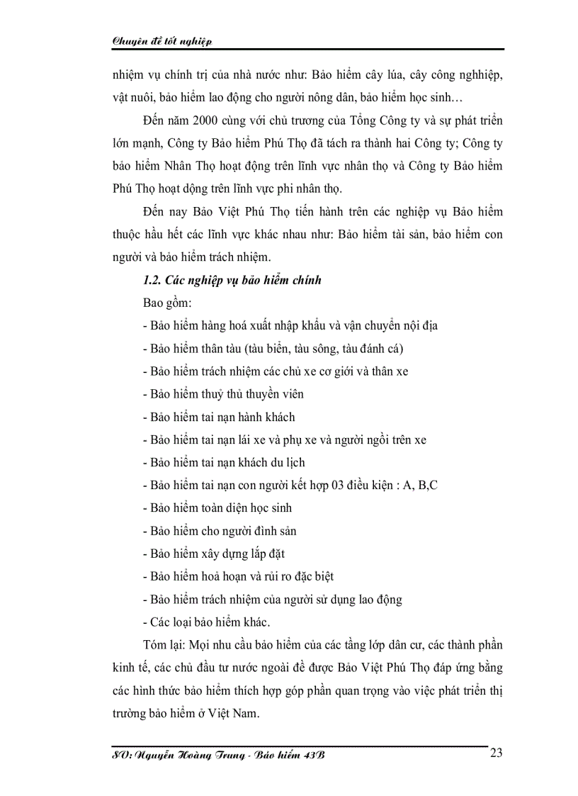 image for page Một số kiến nghị và giải pháp nhằm nâng cao hiệu quả khai thác của đại lý bảo hiểm Phú Thọ 5 phần 4