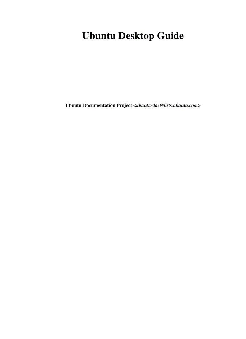 image for page Ubuntu Desktop Guide